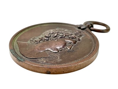 Lot 4 - A Royal Academy of Music bronze medal awarded to May John, 1896.