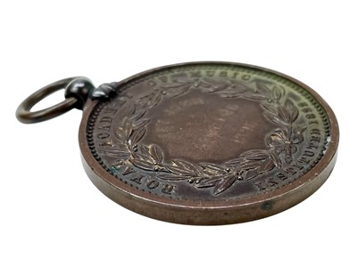 Lot 4 - A Royal Academy of Music bronze medal awarded to May John, 1896.