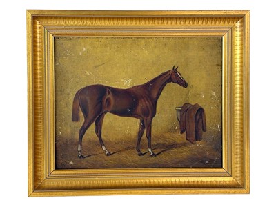 Lot 460 - J Pifier? Portrait of the racehorse Atlantic, winner of the 1874 2000 Guineas.