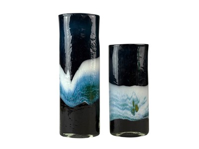 Lot 353 - Two art glass vases.