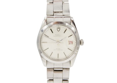 Lot 1044 - TUDOR - A Prince Oysterdate Rotor Self-Winding stainless steel automatic gentleman's wristwatch.