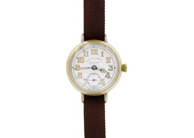 Lot 1073 - WEST END WATCH CO - A 'Matchless' India Civil Service nickel case manual gentleman's wristwatch.