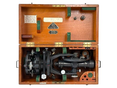 Lot 236 - A Hilger & Watts micrometer theodolite.