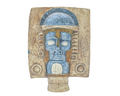 Lot 400 - A Troika pottery 'Aztec Mask'