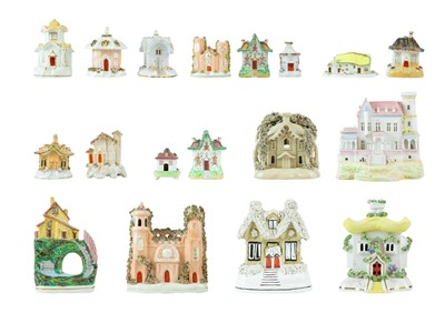 Lot 338 - A 19th century Staffordshire flatback of a watermill.