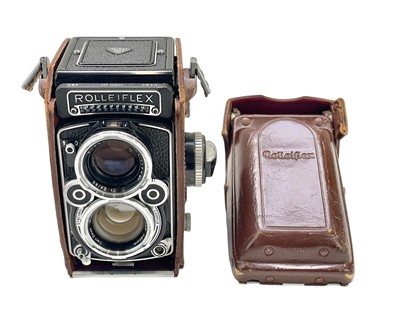 Lot 176 - A Franke & Heidecke Rolleiflex 2.8F, Twin Lens Reflex Camera.