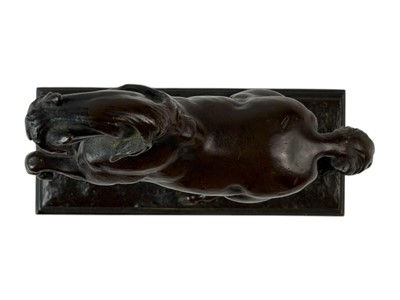 Lot 19 - After Antoine Louis Barye, a bronze figure of a horse.