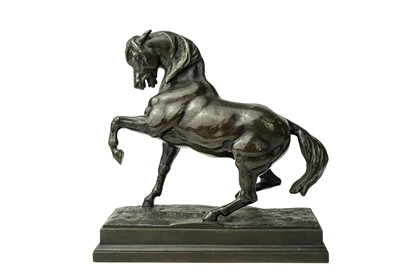 Lot 19 - After Antoine Louis Barye, a bronze figure of a horse.