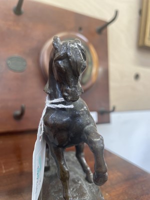 Lot 19 - After Antoine Louis Barye, a bronze figure of a horse.