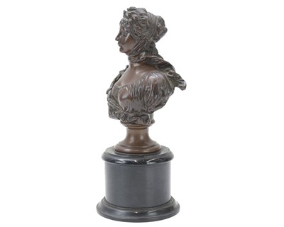 Lot 42 - Eugene Bormel (1858-1932), A bronze bust.