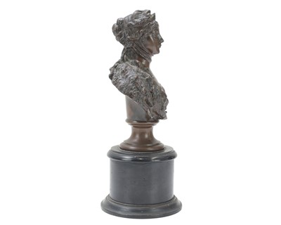 Lot 42 - Eugene Bormel (1858-1932), A bronze bust.