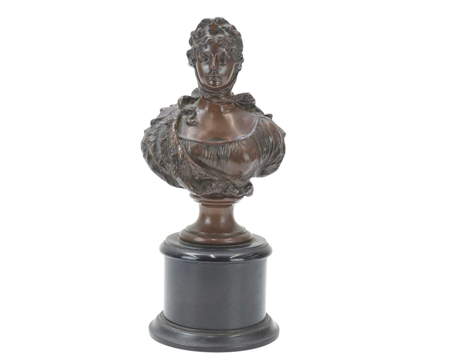 Lot 42 - Eugene Bormel (1858-1932), A bronze bust.