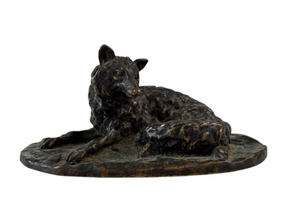 Lot 12 - After Pierre Jules Mene, a bronze figure of a fox.