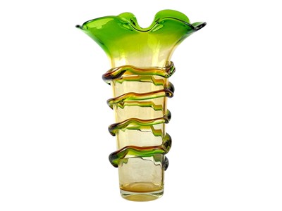 Lot 451 - A mid century blown glass vase.