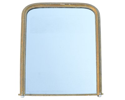 Lot 479 - A Victorian gilt gesso overmantel mirror.