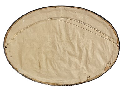 Lot 487 - An Arts and Crafts oval copper mirror.