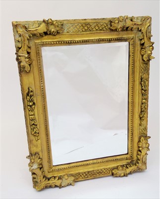 Lot 3005 - A gilt framed rectangular wall mirror, late...