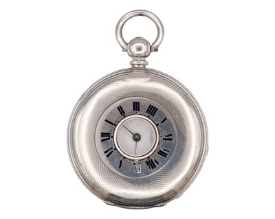 Lot 1113 - A military WWII British issue nickel case crown wind pocket watch.