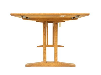 Lot 696 - Danish dining table and chairs designed by Borge Mogensen .