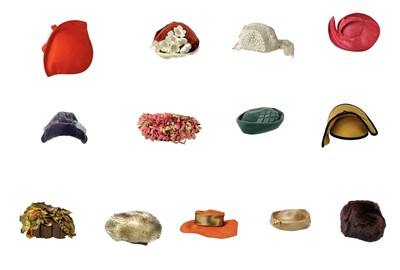 Lot 288 - A collection of vintage headwear.