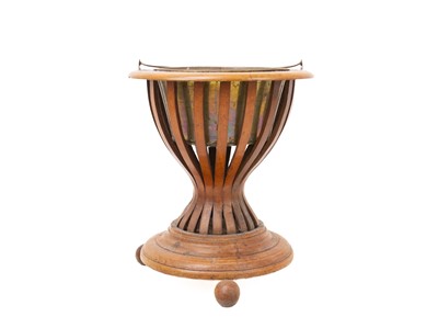 Lot 13 - A Dutch mahogany and inlaid tea stew or stove.