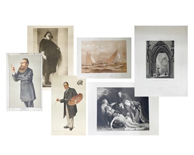 Lot 58 - A folio of etchings, bookplates and illustrations