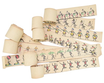 Lot 68 - A collection of 18 Clarke Wheel of Life Zoetrope Animation strips.