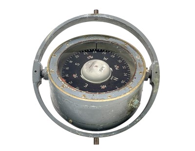 Lot 230 - A Henry Browne and Son Ltd 'Deadbeat' ship's compass.