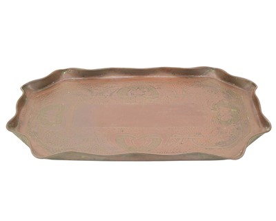 Lot 4 - A J & F Pool, Hayle copper tray.
