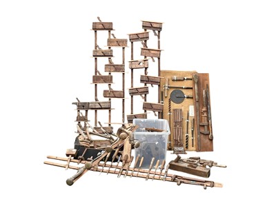 Lot 164 - A collection of wheelwright, cooper, and carpenter's tools.