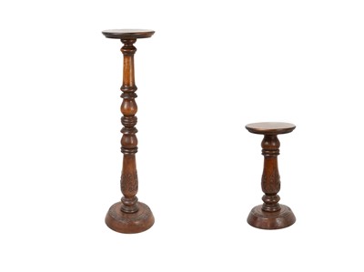 Lot 503 - Two mahogany plant stands.
