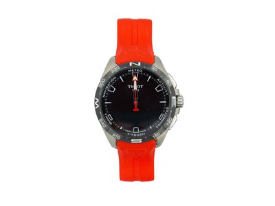 Lot 1104 - TISSOT- a T-Touch Connect sport solar gentleman's wristwatch.