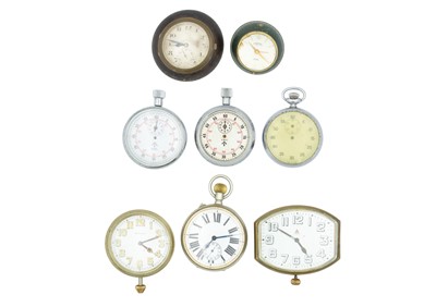 Lot 1206 - A collection of travel watches and stopwatches for repairs or spares.