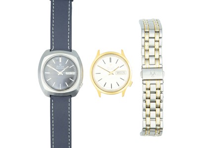 Lot 1159 - BULOVA - Two Accutron gentlemen's calendar wristwatches.