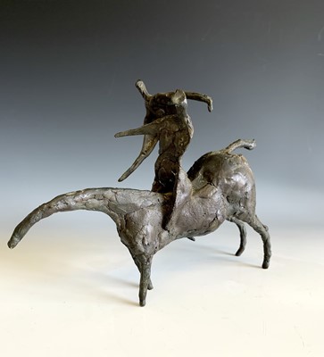 Lot 1159 - A bronze in the style of Kenneth Armitage, two...