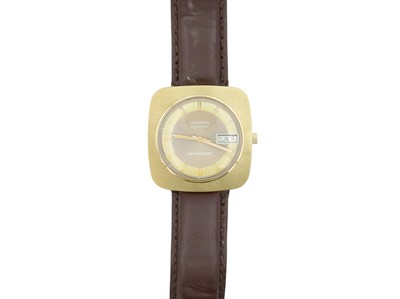 Lot 1067 - LONGINES - An Olympian 'HIGH FREQUENCY' gold-plated gentleman's manual wind wristwatch.