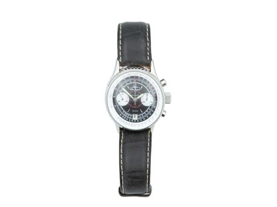Lot 1063 - POLJOT - A Blue Angels Navitimer stainless steel gentleman's automatic wristwatch.