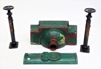 Lot 48 - A large cast iron rainwater hopper, height...