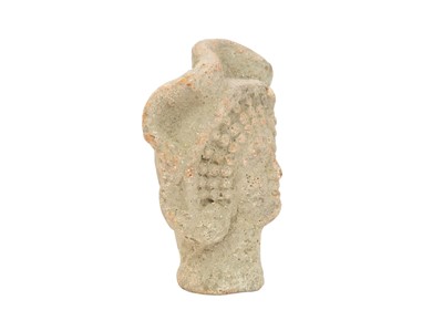 Lot 5 - A Greco-Roman clay head of a woman.
