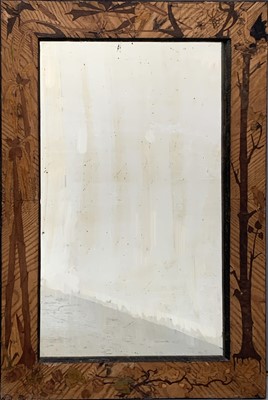 Lot 3066A - An unusual 19th century rectangular mirror in...