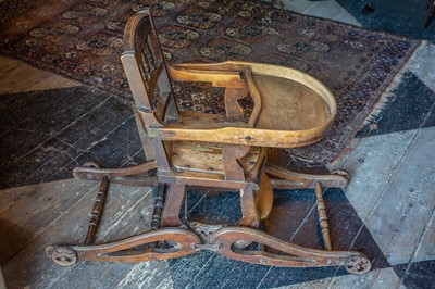 Lot 19 - An Edwardian metamorphic child's highchair.