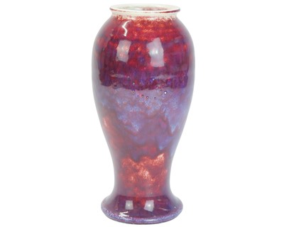 Lot 456 - A Ruskin high fired baluster vase.