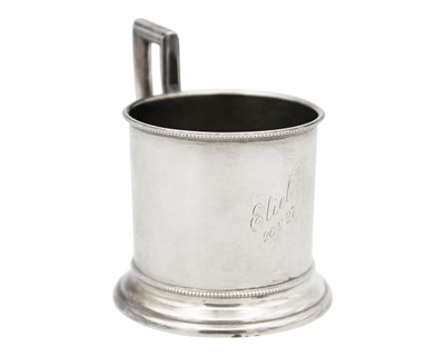 Lot 135 - A Finland .813 silver christening mug.
