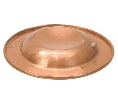 Lot 11 - Francis 'Bert' Cargeeg, a hand wrought copper dish.