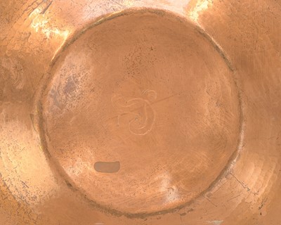 Lot 9 - Francis 'Bert' Cargeeg, a hand wrought copper bowl.