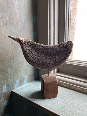 Lot 126 - A sculptural driftwood abstract bird figure.