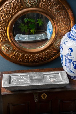 Lot 129 - A Cornish Tin Ingot. A unique opportunity to purchase the last tin from the last Cornish mine.