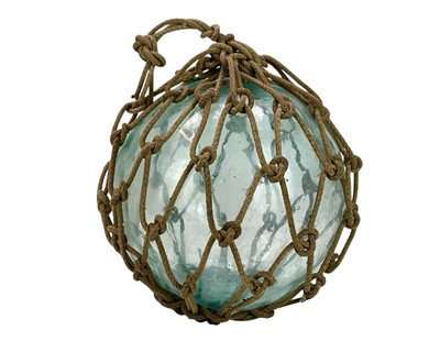 Lot 33 - Three large blown glass fishing floats.