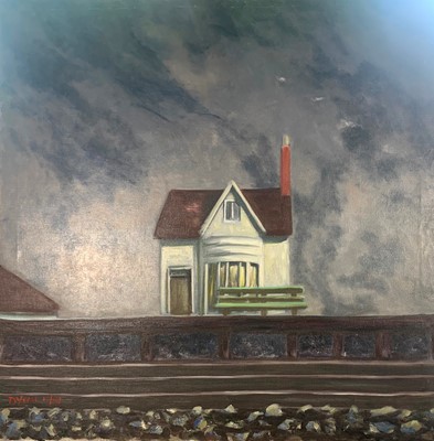 Lot 116 - Julian DYSON (1936 - 2003) Landscape Oil on...