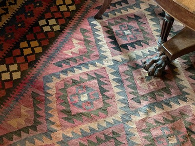 Lot 418 - A large Turkish kelim
